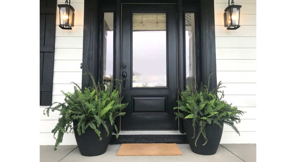 New exterior entry door