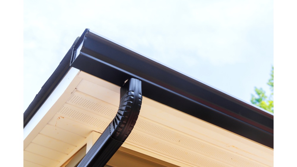 New gutters and downspouts